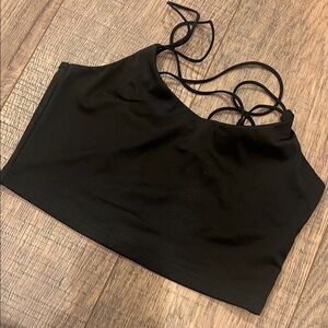 Black Strappy Women's Top